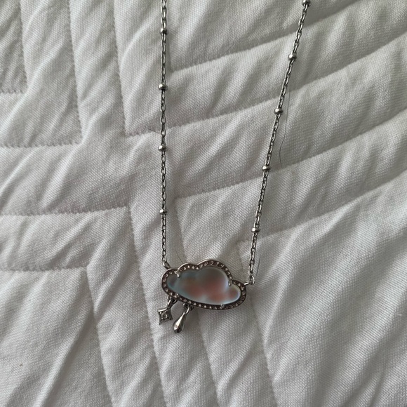 Celeste Cloud Silver Short Pendant Necklace - Picture 4 of 9